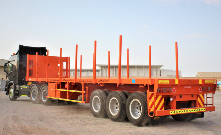 Flatbed trailer for hire in the UAE